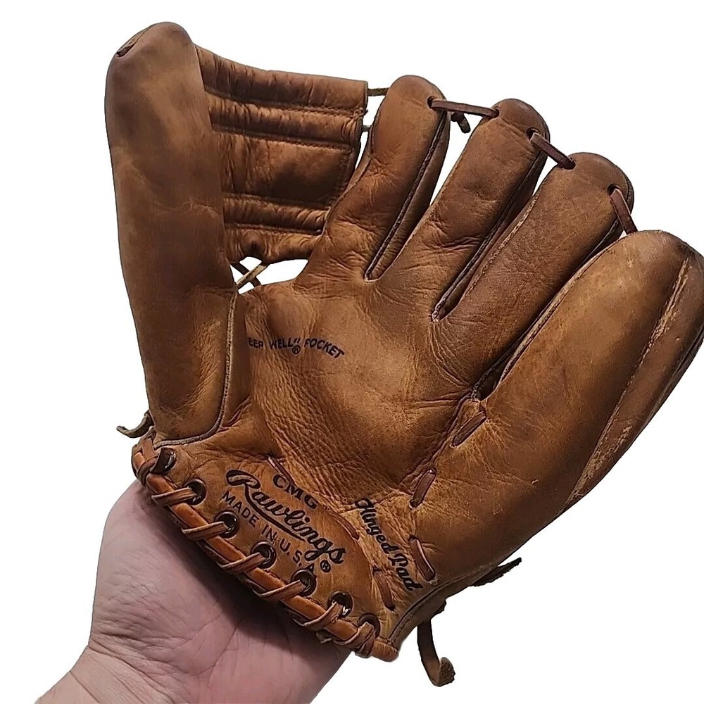 Vtg Rawlings CMG‎ Baseball Glove Mitt RHT rare glove